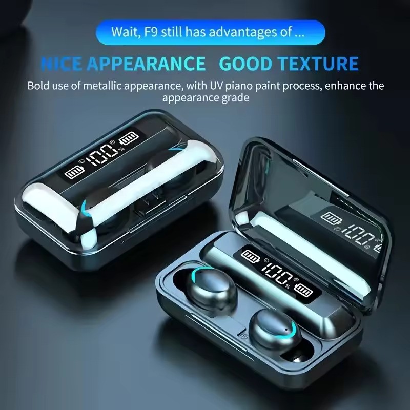 Hifi IPX7 wireless Waterproof Hendsfree Earphone Audionic Earbuds Powerbank